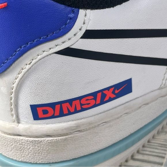 Nike Air Force 1 React GS 'Astronomy Blue Laser Crimson' Sneaker Shoe Womens 7.5 - Picture 5 of 11